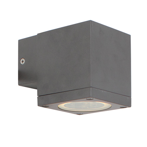 Kube Down or Up Only Wall Light Graphite
