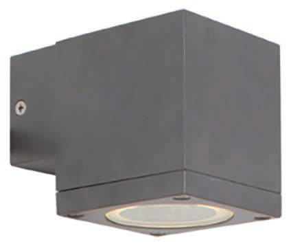 Kube Down or Up Only Wall Light Graphite, view 2