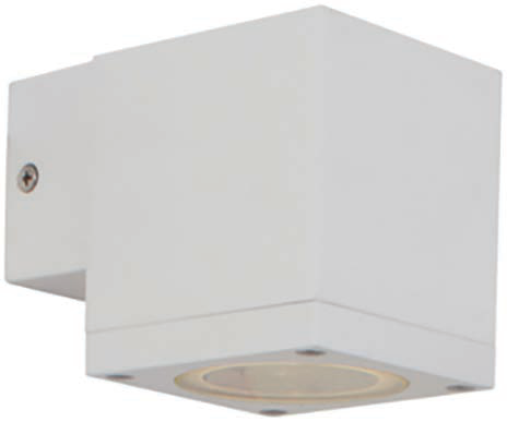 Kube Down or Up Only Wall Light White, view 2