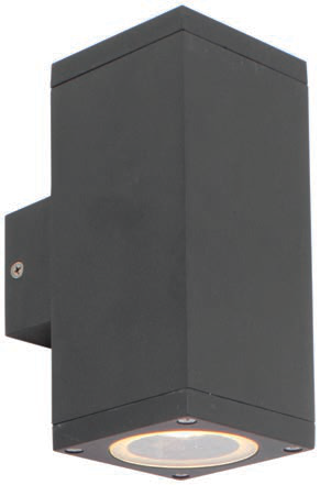 Kube Up & Down Wall Light Black