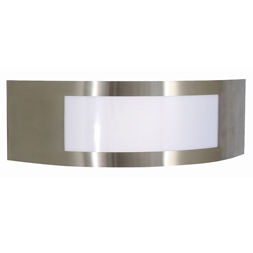 Stainless Steel Plain Wall Light Satin Chrome