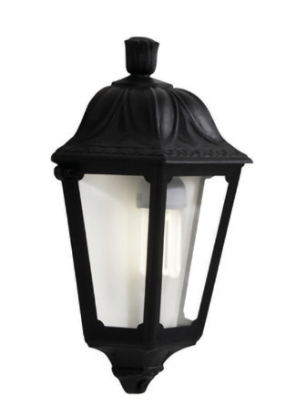 Fumagalli Iesse Lantern Half Wall Black, view 2