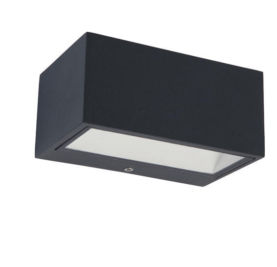 Gemini Up & Down Wall Light Grey LED 4000K