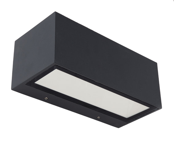 Gemini Up & Down Wall Light Grey LED 4000K