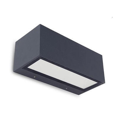 Gemini Up & Down Wall Light Grey LED 3000K