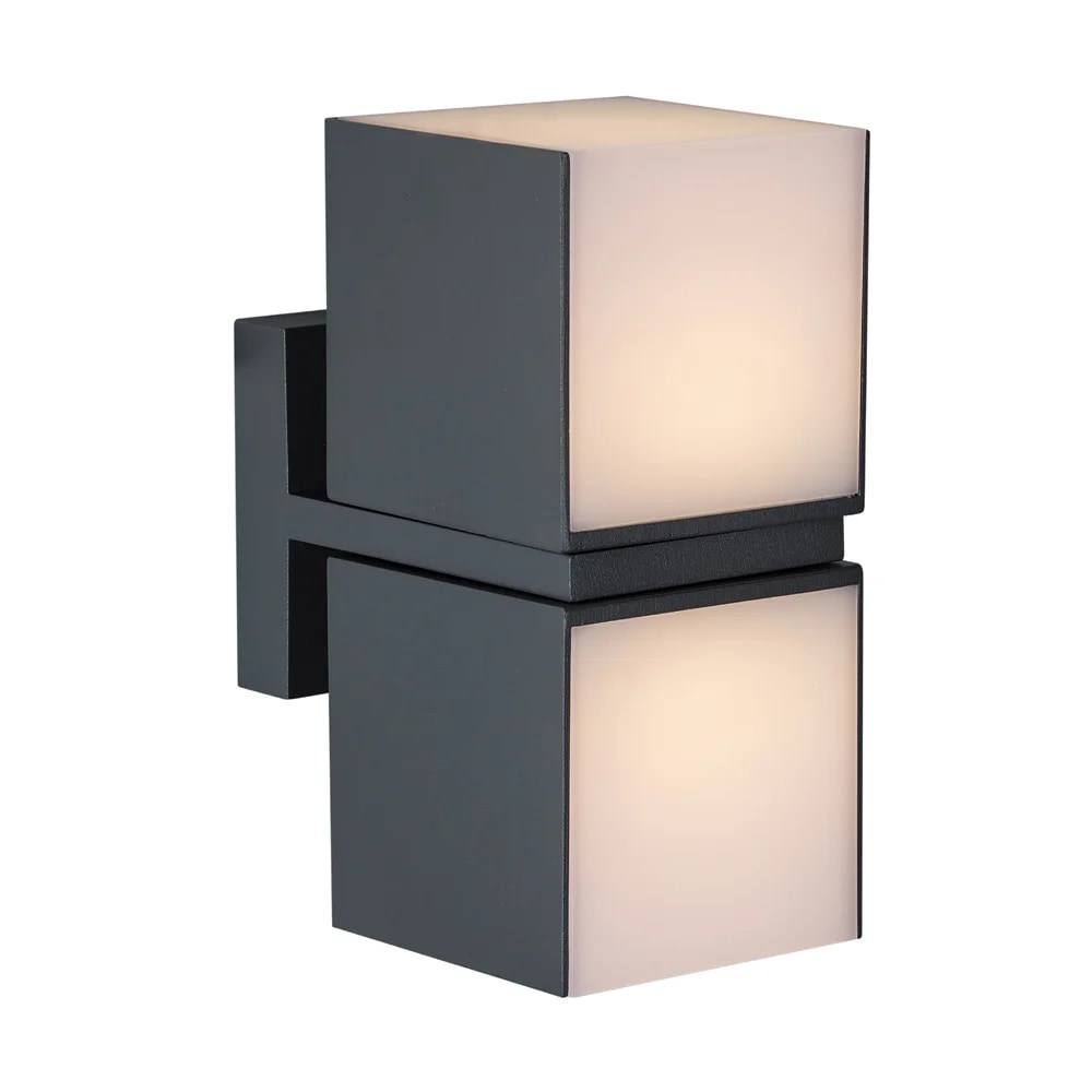 Cuba Outdoor Wall Light Grey LED 19W 3000K