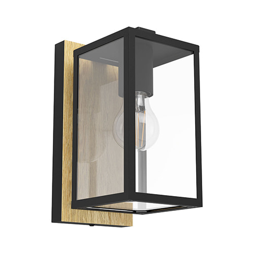 Budrone Outdoor Wall Light Black E27