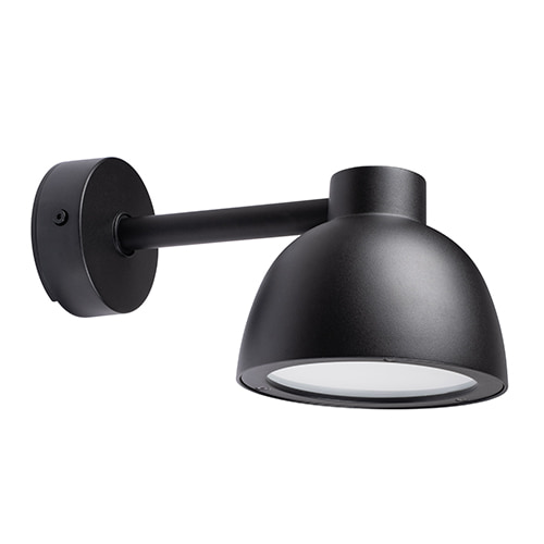 Herning Mini Outdoor Wall Light Black LED 17W