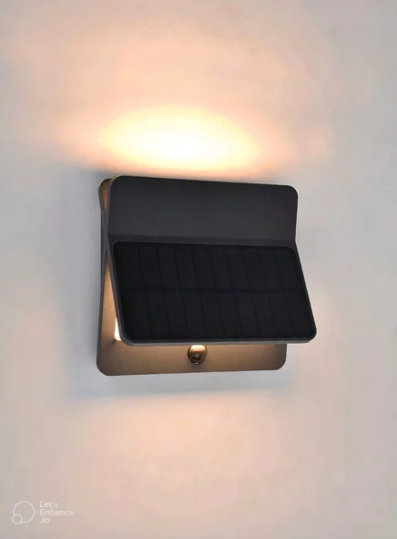 Aleta 2LT Solar Wall Light with PIR LED 12.6W, view 2