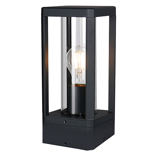 Bhok Ali Square Outdoor Post Top Clear Glass LED