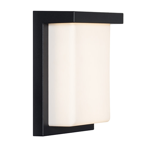 Lone Outdoor Wall Light Black LED 12W