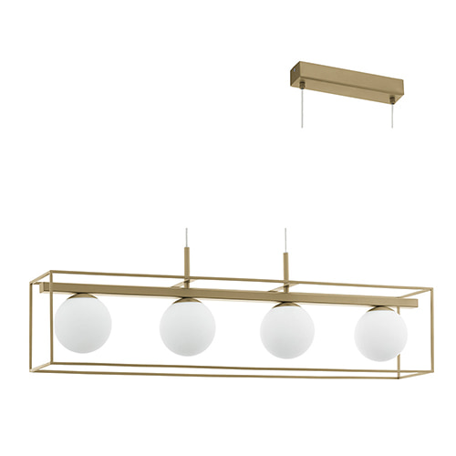Vallaspra 4LT Pendant 910mm Champagne