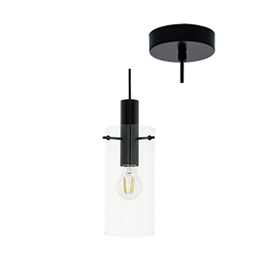 Montefino 1LT Pendant 110mm Black
