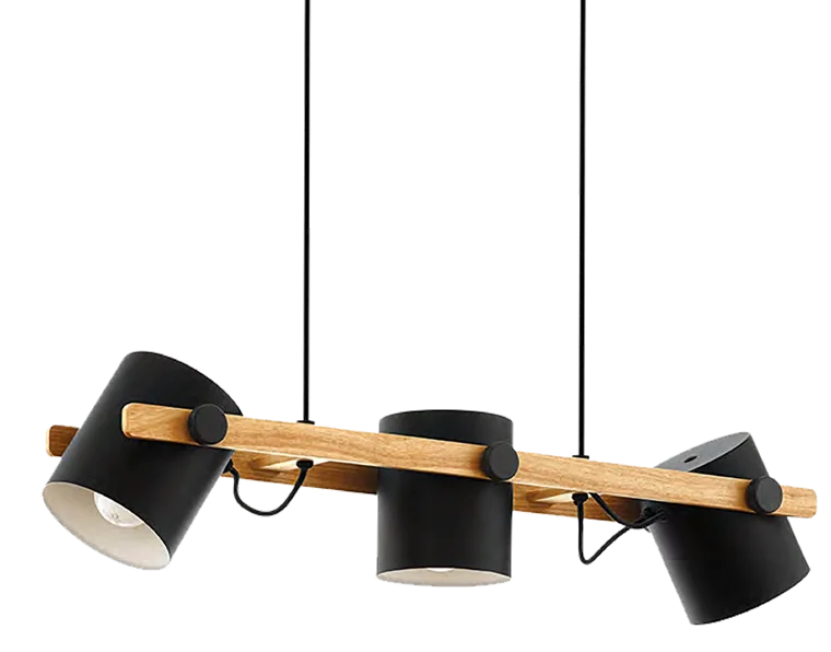 Hornwood 3LT Pendant Black/Brown, view 2