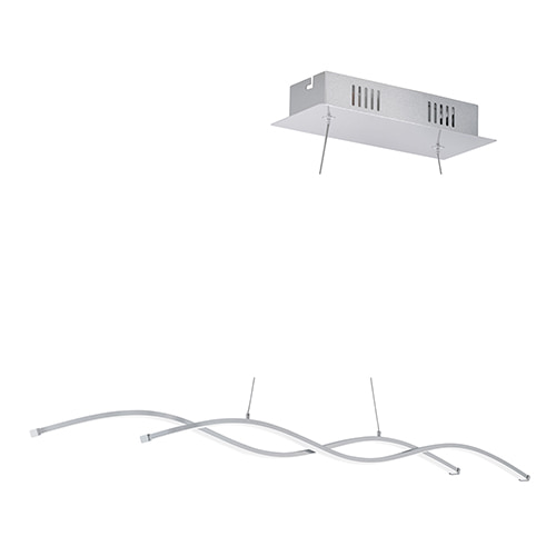 Lasana2 Pendant 1200mm Chrome/White