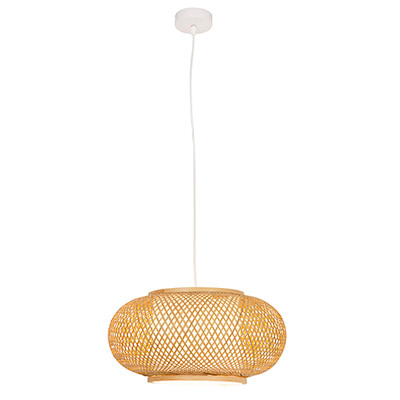 Brezo 400 Pendant Nature Bamboo E27