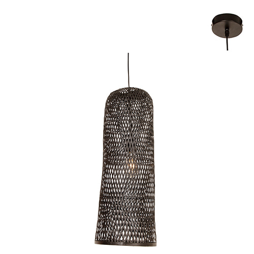 Jellis 250 BLK Pendant Black Woven Bamboo E27