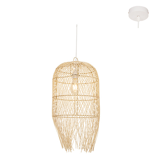 Analia-B Pendant Nature Woven Rattan E27