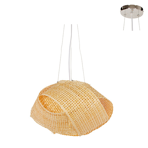 Neda 350 Pendant Nature Woven Bamboo E27