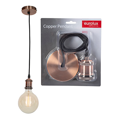 Pendant Aluminium Copper E27 CE Lampholder