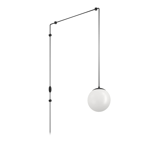 Rondo3 Pendant Black E27 1x40w