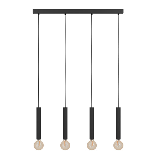 Cortenova 4LT Pendant Black E27