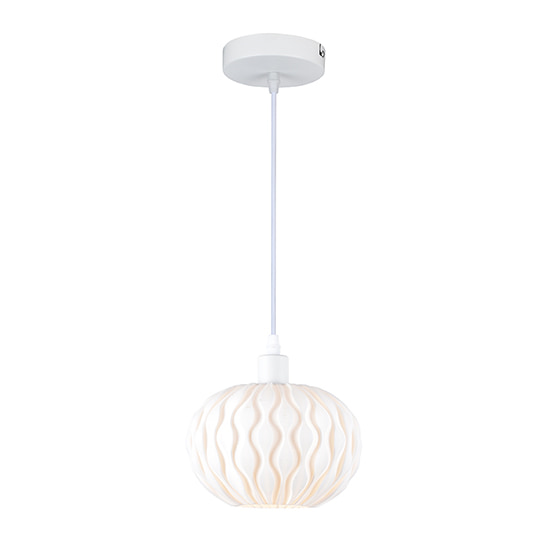 Weavesphere Round Pendant White E27
