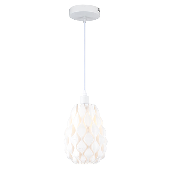 Weavesphere Narrow Pendant White E27