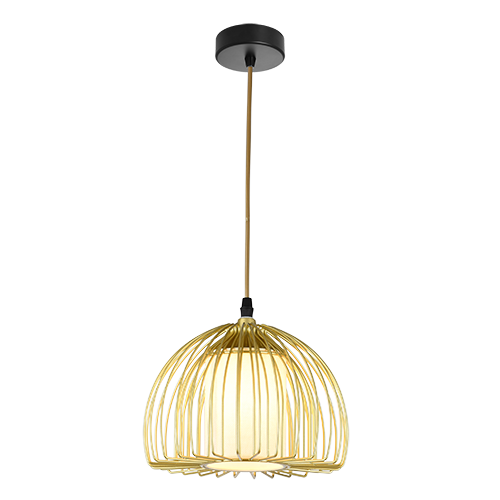 Sunbeam Small Pendant White & Gold E27