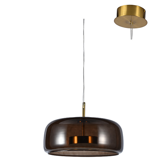 The Pillbox Pendant Coffee LED
