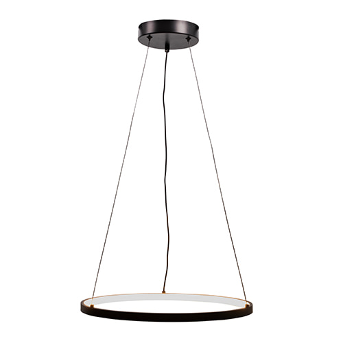 Ring Pendant 400mm Matt Black LED