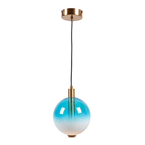 Pendant 200mm Gadient Blue & Gold LED