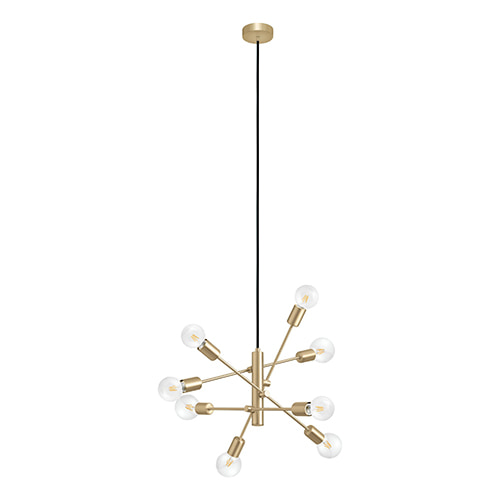 Gradoli 8LT Pendant Brushed Brass E27