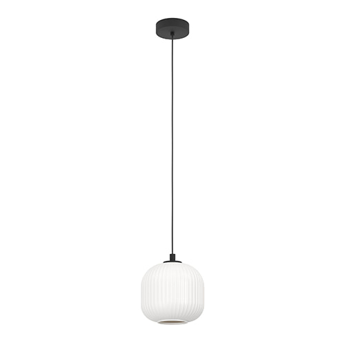Mantunalle 1LT Pendant 200mm Black & White E27