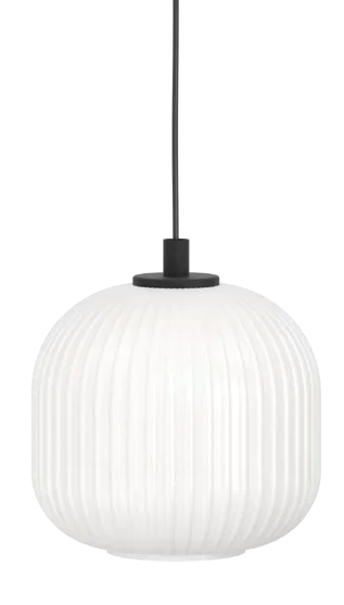 Mantunalle 1LT Pendant 200mm Black & White E27, view 2