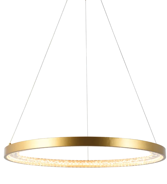Lustra Ring Crystal Pendant Gold LED 15W 3000K, view 2
