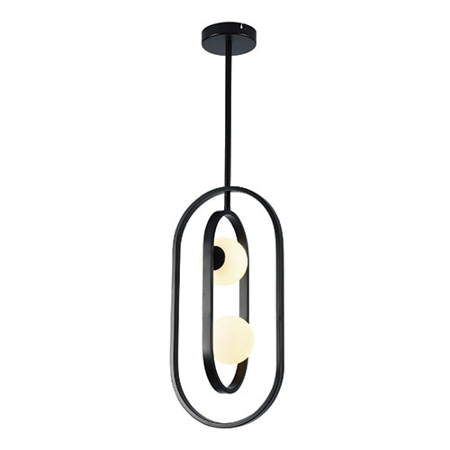 Miro 2LT Pendant 250mm Black G9