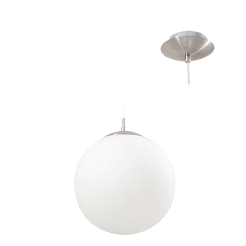 Rondo Pendant 250mm Satin Chrome E27