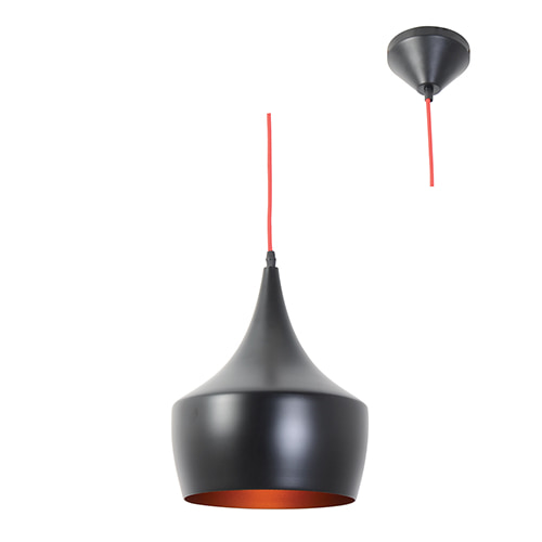 Industria Pendant 240mm Black & Gold E27