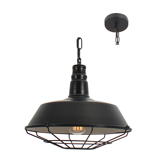 Vibrato Pendant 360mm Black E27