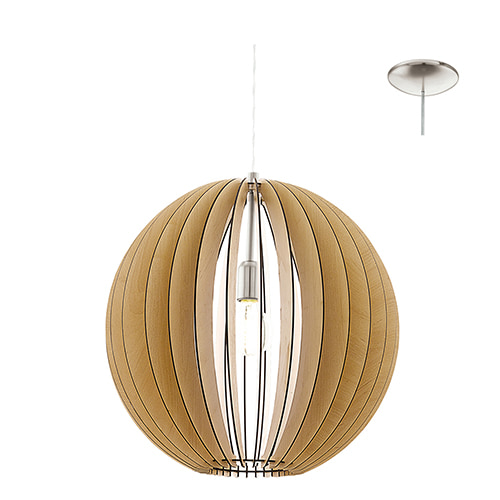 Cossano Pendant 500mm Maple E27