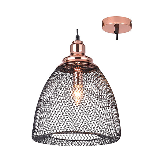Pendant 315mm Copper & Black E27