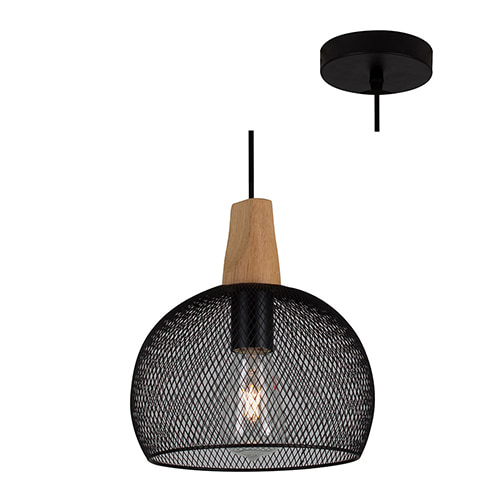 Namada Pendant 220mm Black E27