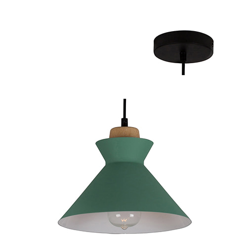 Charlotte Pendant 255mm Green & Wood E27