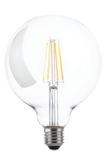 G125 8W LED Filament Dim Clear Lamp 2800K Dim ES, view 2