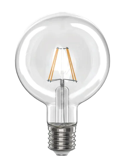 G95 6W LED Filament Bronze Lamp 2200K Dim BC, view 2