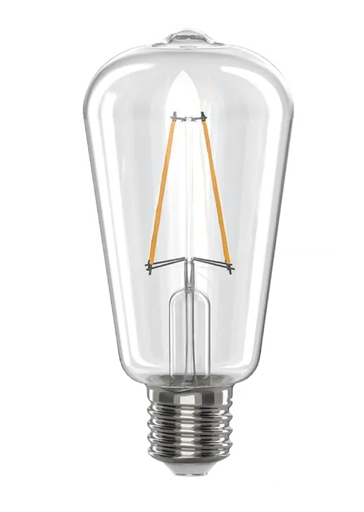 Pear 6W LED Filament Bronze Lamp 2200K Dim BC, view 2