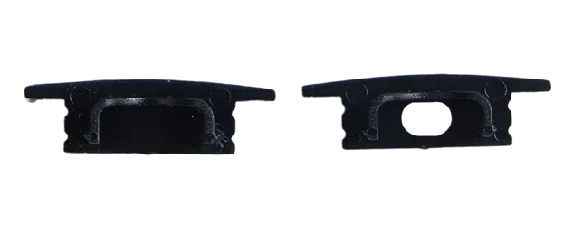 BLACK End Cap Slim28/ pair, view 2