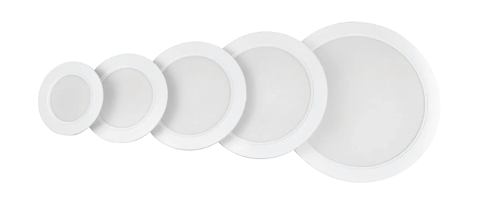 12W Luka 3CCT Backlit Recessed Round Panel White, view 2
