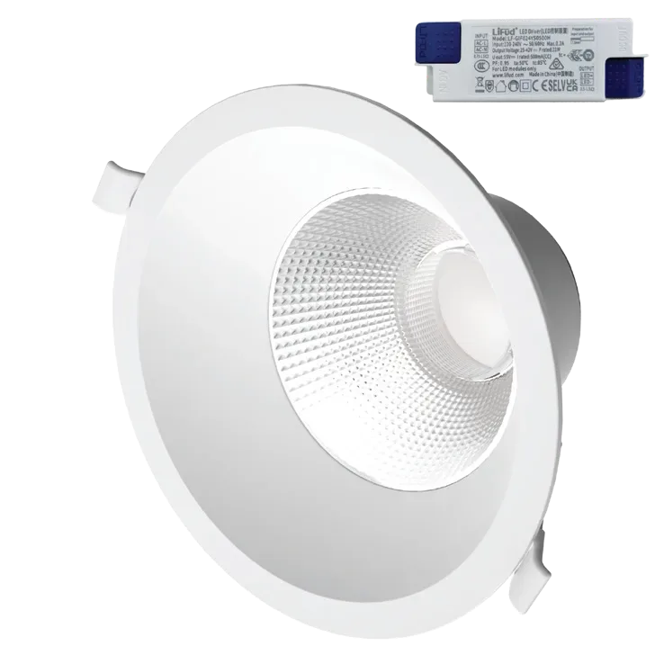 Legend 35W 3CCT IP44 Rec Round Downlight, view 3